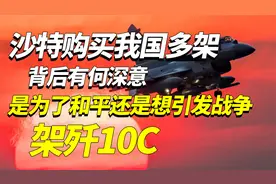 沙特购买我国歼10C，背后有何深意？是为了和平还是想引发战争？