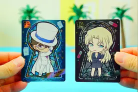 柯南拆卡：开出4张基德的人气卡和超稀有的QR卡视频封面