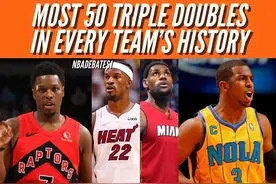 美媒列出NBA30支球队历史上三双次数最多的球员，多人成2队三双王图片