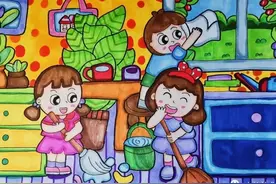 64多款劳动节主题儿童绘画作品第三波,再也不愁没素材！图片