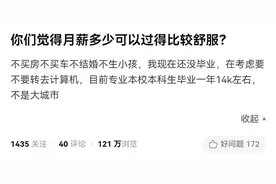 知乎120万人热议：月薪多少才可以过得比较舒服？图片