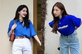 T恤，可以多挑这几个“显白高级”色！比黑白灰更洋气百搭，真美图片