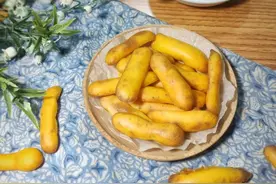 烤箱版薯条，非油炸更健康，外脆里嫩，绵软细腻，再也不用花钱买图片