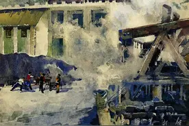 中国美术 水彩篇（14）中国美术馆藏品欣赏—水彩图片