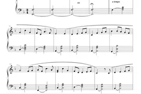 《永远同在》Always with me，钢琴谱原版，千与千寻，久石让图片