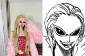 海贼王：美女cos五位男角色！画风突变，又美又妖艳图片