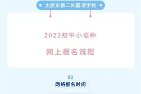 太原市第二外国语学校2022初中小语种招生网上报名流程图片