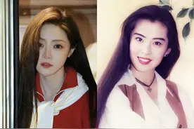 邓家佳圆脸变小V脸，和以前唐悠悠大变样，有点像王祖贤图片