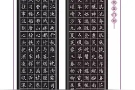硬笔书法作品欣赏：楷书龙门对、行书中堂图片
