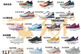 361°跑鞋矩阵图片