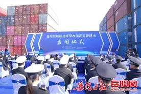 曹普华宣布岳阳城陵矶进境原木指定监管场地正式启用 韦泳亮邓卫平汪涛参加启用仪式图片