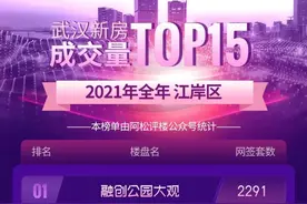 江岸区楼市销量TOP10图片