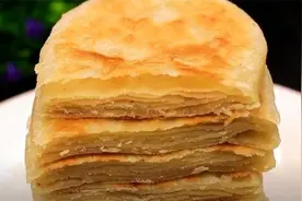 早餐饼最好吃的做法，外脆里软，层次清晰，比手抓饼还营养解馋图片