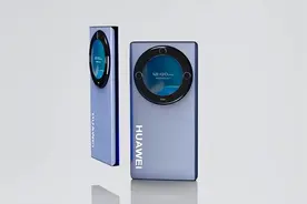 华为Mate50Pro概念机：环形镜框配3寸圆形副屏，瀑布屏占比近100%图片