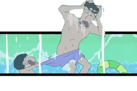 在水上乐园，多少人的大裤衩被冲成了丁字裤？图片