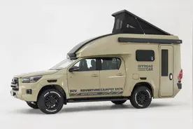 丰田性能皮卡房车？升顶设计，配置应有尽有，丰田Hilux皮卡房车图片