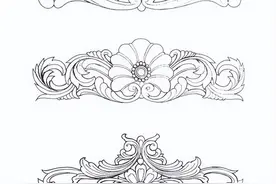 难得一见的古典花纹线稿，造型美感十足，绘画、雕刻、装饰都要用图片