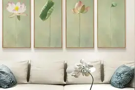 不知道沙发背后该挂什么画，挂这几种寓意好准没错图片