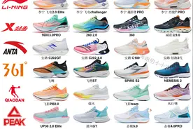 国产跑鞋哪家强——国产跑鞋矩阵年终总结图片