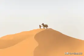 AI绘画丨日沉沙海 驼铃踏浪卷沙行图片