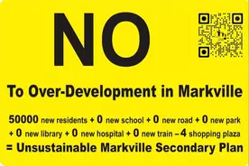 万锦市拟在Markville mall建14栋大楼，周边社区居民请愿反对图片