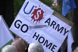 天一冷，正常的智商又占领高地了？德国境内爆发反美游行图片