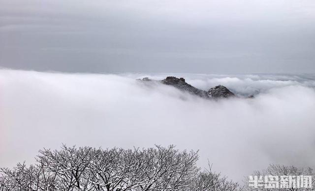 春雪润崂山，太清入画来