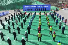 陕西麟游：漆水河普化水库工程导（截）流正式合龙图片