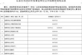 5621名！石家庄市事业单位公开招聘来了图片