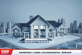 北投绿城申请基于人工智能的二次供水远程自动监控专利，提高响应效率视频封面