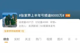 网红景点不赚钱？张家界半年亏损逾6000万元图片