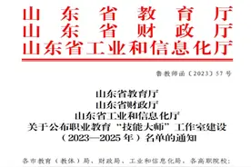 枣庄职业学院获批两个省级职业教育 “技能大师”工作室图片