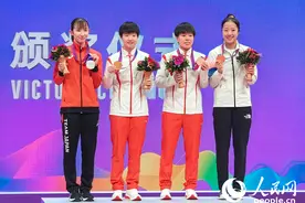 看见亚运丨乒乓球：樊振东/王楚钦男双登顶 孙颖莎夺女单金牌图片