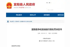 未按规定安装并正常使用油气回收装置，河南宜阳县净化加油站被罚图片