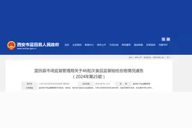 西安市蓝田县市场监督管理局关于46批次食品监督抽检合格情况通告（2024年第25期）图片