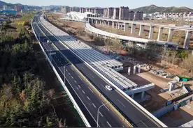 清明假期，记者探访济南东绕城高速扩建工程现场图片