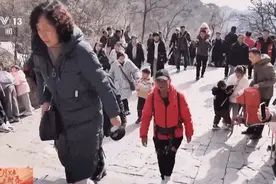 “登山机器腿”安排！网友：没想到登泰山也有了科幻感～图片