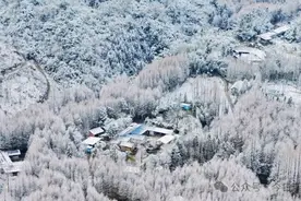 成都竟然下雪啦！升温在何时？图片