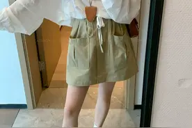 又美又飒的工装裙，显瘦显高图片