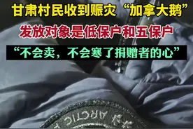 甘肃村民收到赈灾“加拿大鹅”： 不会卖，不会寒了捐赠者的心。图片