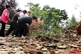 众人齐心  巨石让路图片