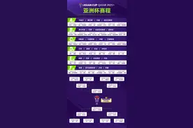 亚洲杯完整赛程公布！国足1月13日首战塔吉克斯坦图片