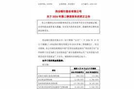 银行财报再现纰漏，西安银行更正三季报职工薪酬数据图片
