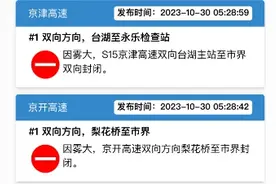 北京大雾！大兴机场小面积延误，多条高速路段封闭图片