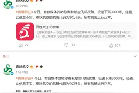 春秋航空回应“飞机故障极速下落3000米”图片