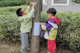 丰金博苑幼儿园：树皮拓印，留住自然纹理之美图片