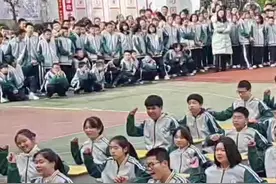 “双减”后玩得潮，农村师生编创室内趣味课间操图片