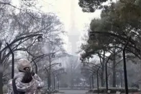 日本：东京迎来罕见强降雪 积雪达10厘米图片