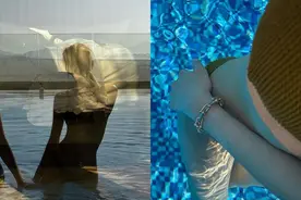 ROSÉ罕见晒三点式泳装！池边打卡身旁另一只手身分是「偶像」图片