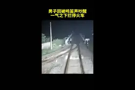 小伙深夜站上铁轨逼停火车后，警察的一个问题让他后怕图片